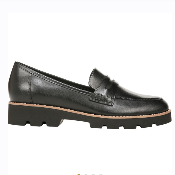 VIONIC Women's Vionic Cheryl II Black Leather Loafers 6 - Picture 3 of 4